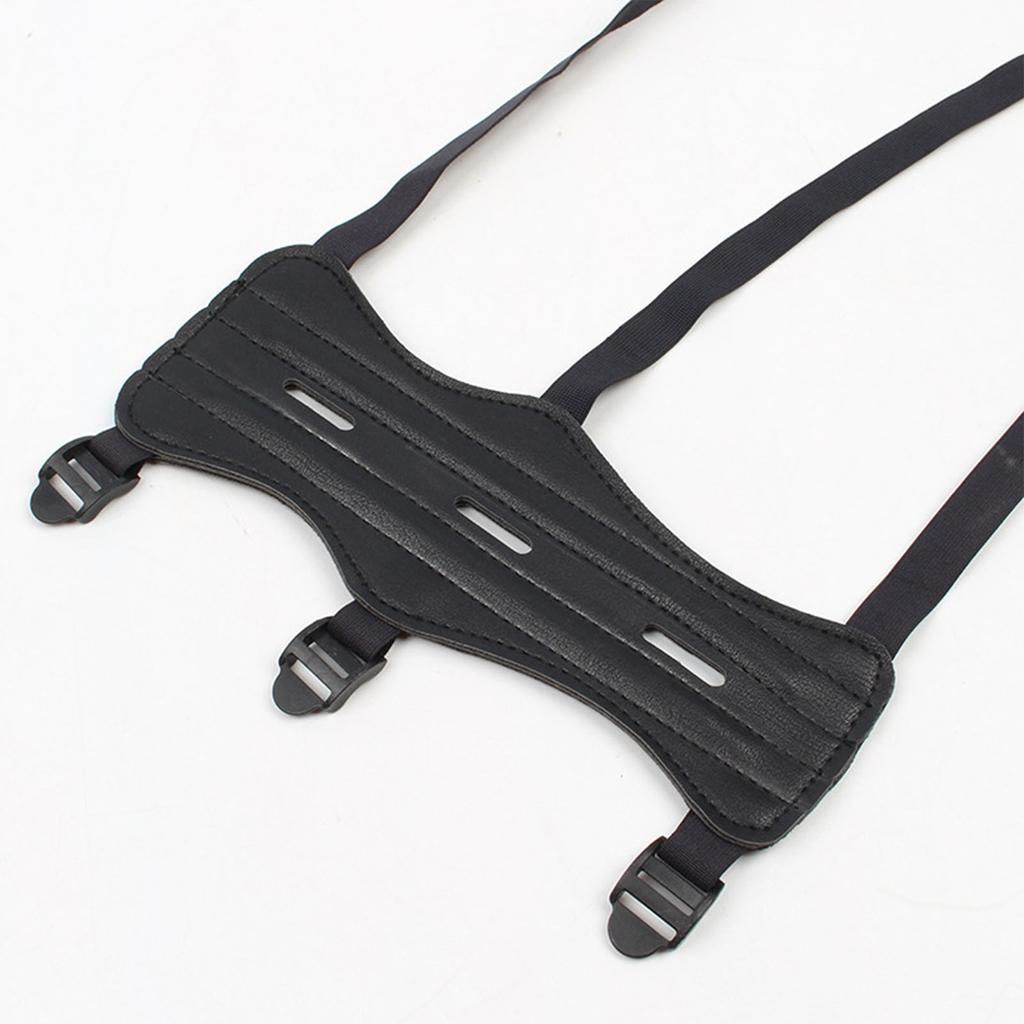 Archery Arm Protector PU Leather Left and Right Hand Universal Archery Forearm Guard for Hunting