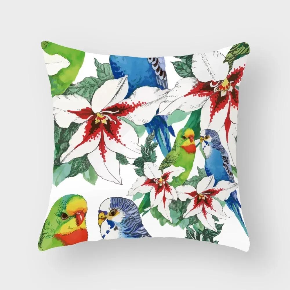 Роскошный Декор для Дома Наволочка Тропический Фламинго Наволочка для Подушки Гостиная Диван Наволочка