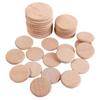 10pcs Unfinished Natural Wood Round Disc Natural Beech Wood Round Slice Blank Wood Pieces  Handwork
