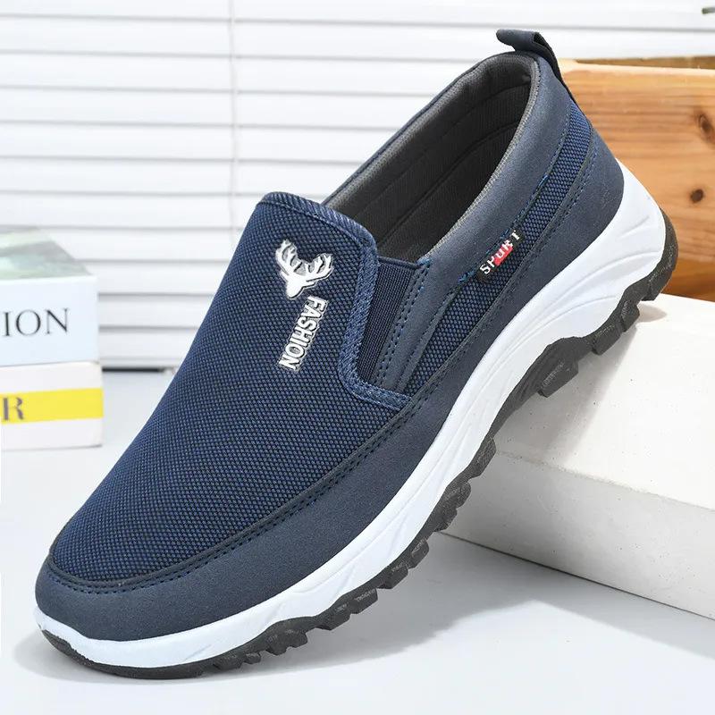 Shoes Men's ****** new round head old ******* cloth shoes ultra-light s**t sole comfortable casual shoes 2025