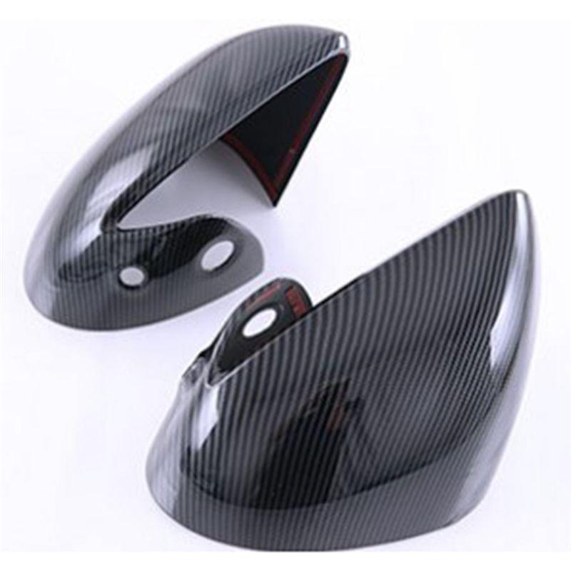 Car Carbon Fiber Style Door Side Mirror Cover Trim Sticker Accessories Accessory For BYD Dolphin Atto1 EA1 2022 2023