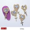 Crystal Charms Nail Art Jewelry Pendant Chain Butterfly Nail Rhinestones Nail Art Decorations