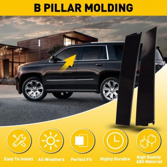 RH LH Аппликация двери стойки B для отделки Chevy Tahoe GMC Yukon Suburban 2015-