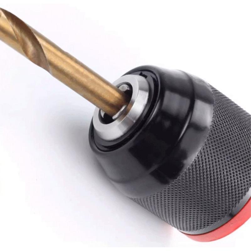 Threaded Metal Drill Chuck Square Quick Grip Adapter Chuck for Drill Bit Screwdriver Tap Socket Drill Accessories