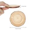 30pcs Natural Wood Slices Craft Wood Kit with Hole Wooden Circles Tree Slices for Arts and Crafts Christmas Ornaments DIY Crafts