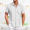 Men's Casual Short-sleeved Shirt Slim Fit Stylish Men's Hawaiian Print