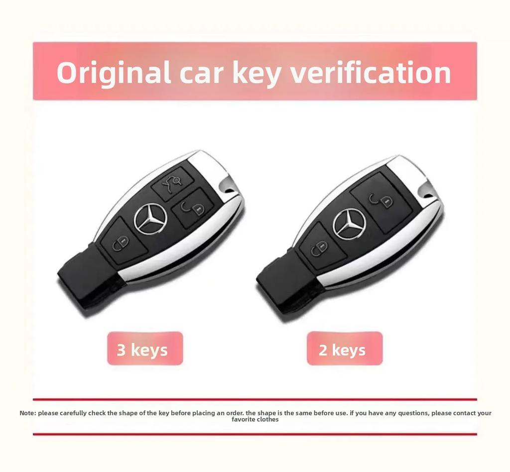 TGM3 Fob Holder for Mercedes Benz A B R G Class GLK GLA GLC GLR W204 W210 W176 W202 W463 Car Remote Key Case Cover