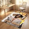 Personalized Crystal Velvet Carpet,Bruno Mars Custom Printed Name, Plush Area Rug For Home Indoor Decor