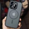 Тонкий прозрачный чехол Magsafe для iPhone 15 16 Pro Max 13 12 11 14 Plus Чехлы Магнитная беспроводная зарядка Полупрозрачная противоударная крышка