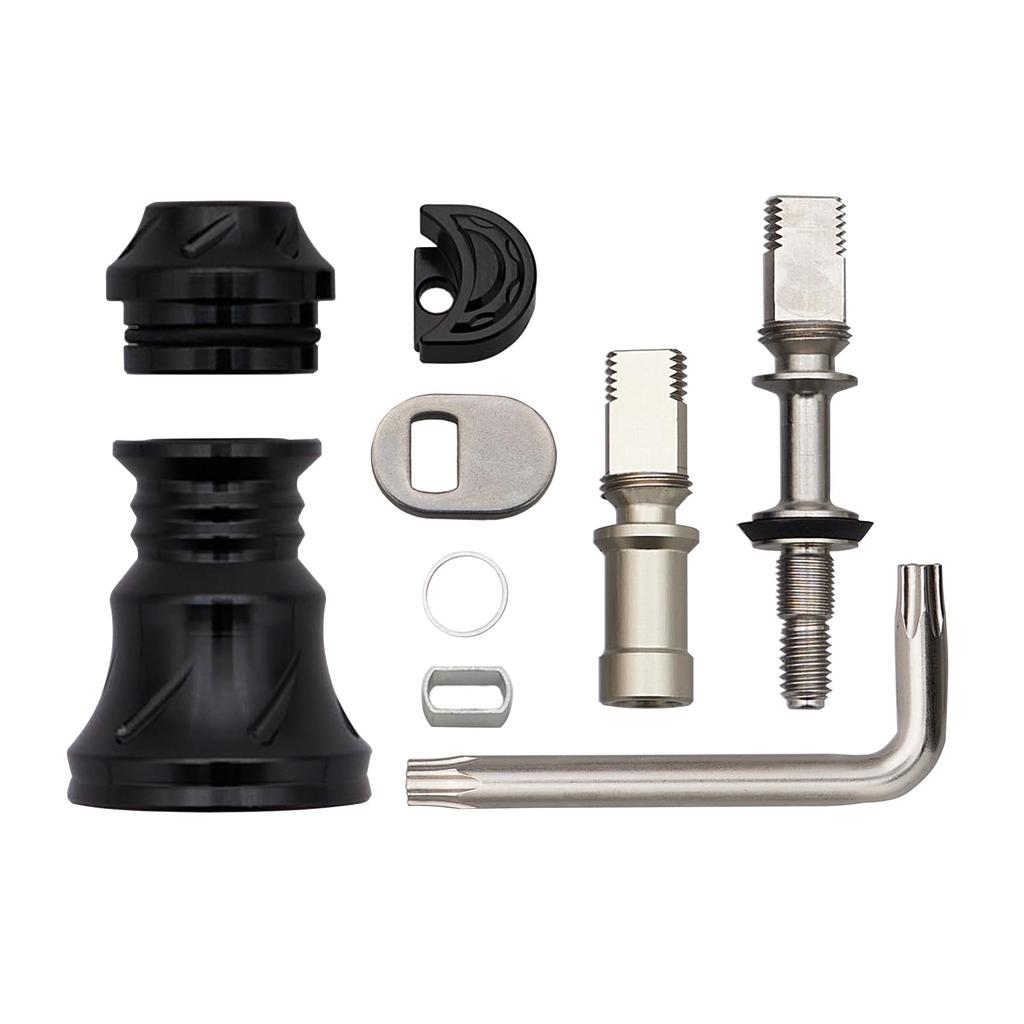 HEIGHTEN Improved Reel Handle Skirt for HEIGHTEN Spinning Reel Handles Type B Variable V3.0 (Black - - Length) (1028)