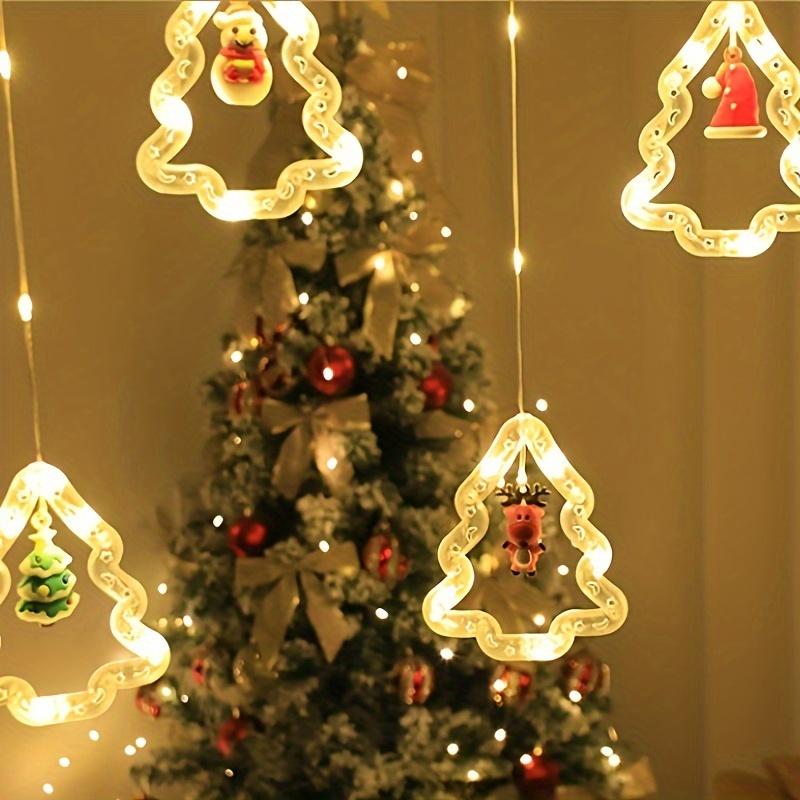 1 комплект рождественских елочных украшений - пятиконечная звезда, кожаная гирлянда и занавески, идеальное трансграничное популярное рождественское украшение