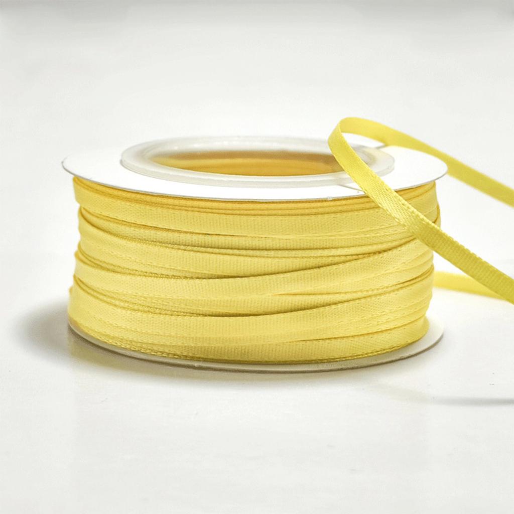 50 Yards 0.3cm Encrypted Double-sided Polyester Silk Ribbon Ribbon Webbing Hair Accessories Handmade Bow Gift Box Packaging Ribbon