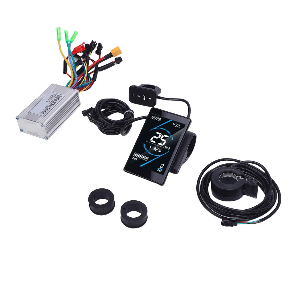 Electric Bike Controller Kit 17A Sine Wave Brushless Motor Controller T5S LCD Display Meter 130X Thu