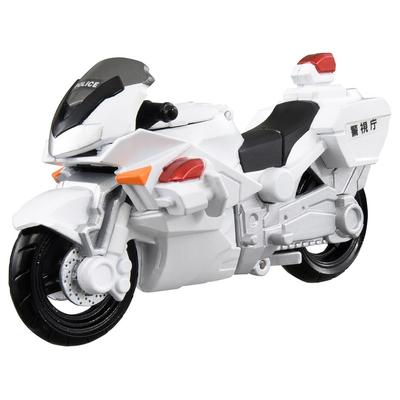 TAKARA TOMY Tomica Job Labor Police Объединяющийся транспорт Полицейский мотоцикл Мини-машинка Игрушка для детей от 3 лет и старше
