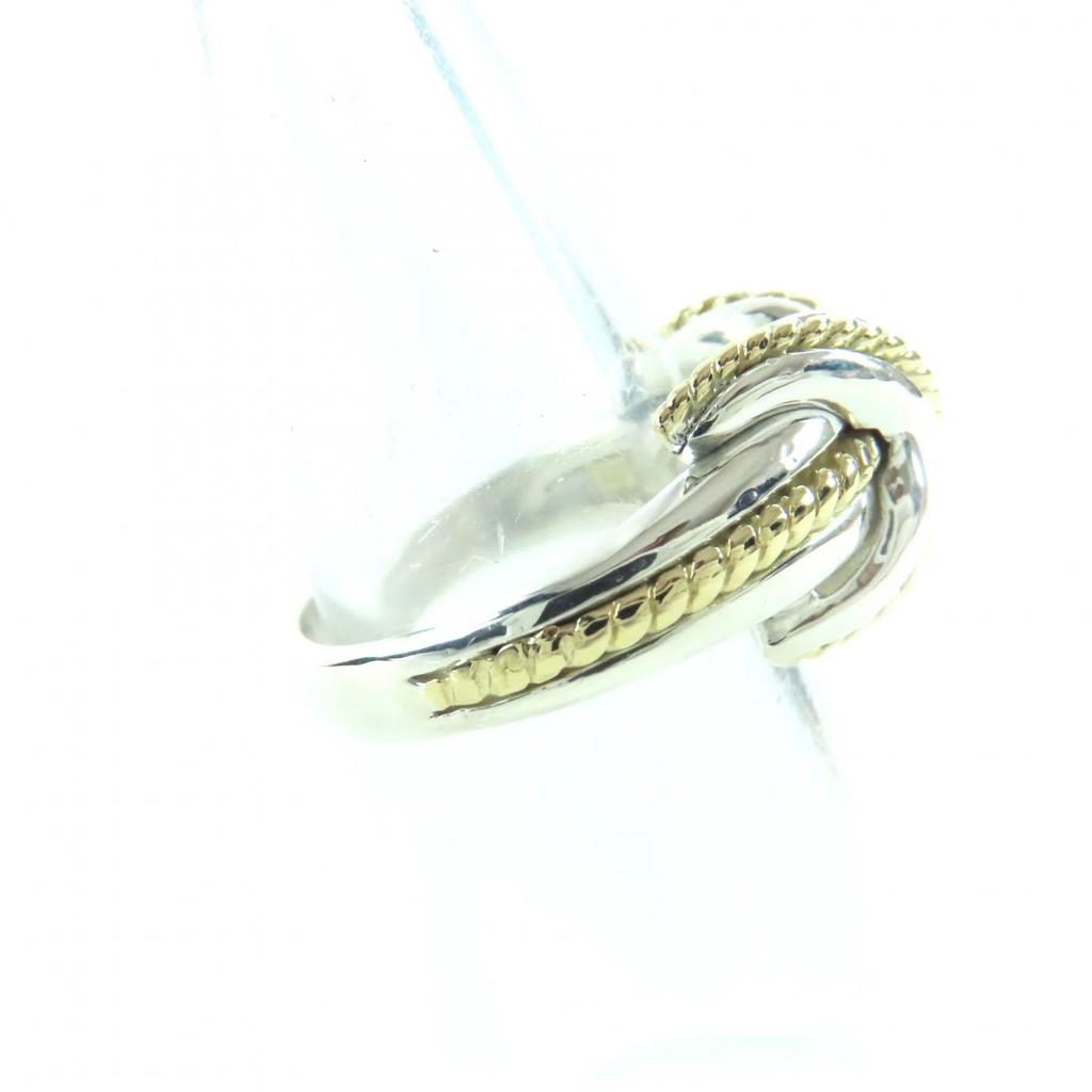 Excellent TIFFANY&Co. Ring Signature Cross Ring Silver SV925 Women Used