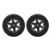 2pcs Remote Control Car Rubber Tyres with Hex Adapter for 1 8 1 10 High Speed Off Road Car Series