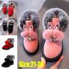 Winter New Children Snow Boots Flat Girls Princess Cotton Shoes Fashion Thick Short Boots Baby Boots