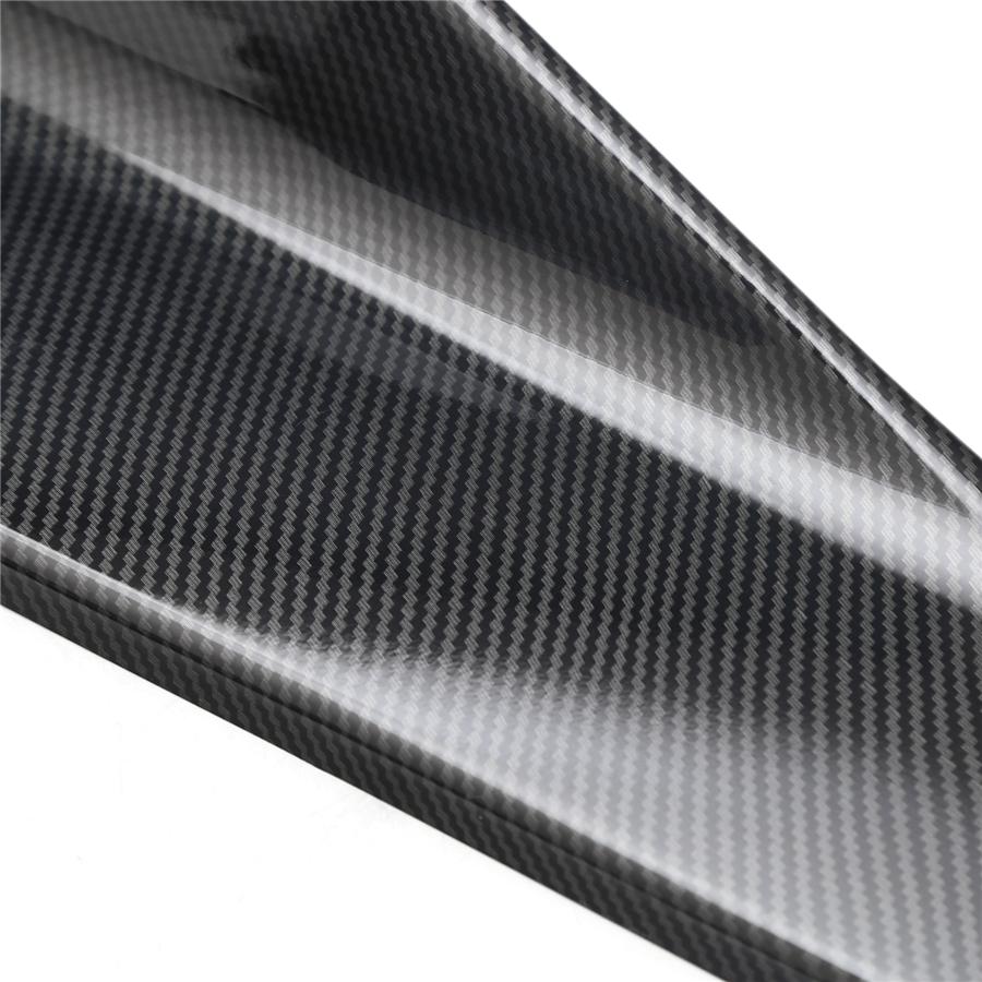 2 Pcs Carbon Fiber Color Car Bumper Spoiler Rear Splitter Diffuser Lip Universal