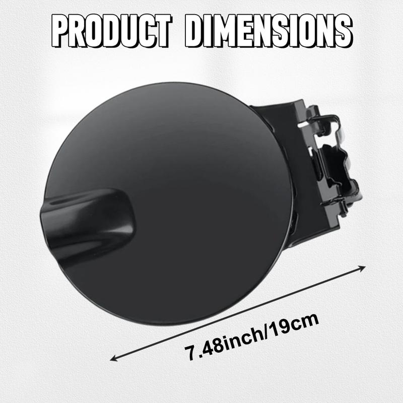 10385417 Fuel Gas Tank Door Lid Cover Flap Cap Unpainted Black for Chevrolet Colorado GMC Canyon Pickup 2004-2012