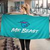 Игровой блогер Mr-Beasts Большие микрофибровые пляжные полотенца Быстросохнущее полотенце Песчаные пляжные полотенца Полотенце для бассейна для путешествий Пляжный бассейн Йога