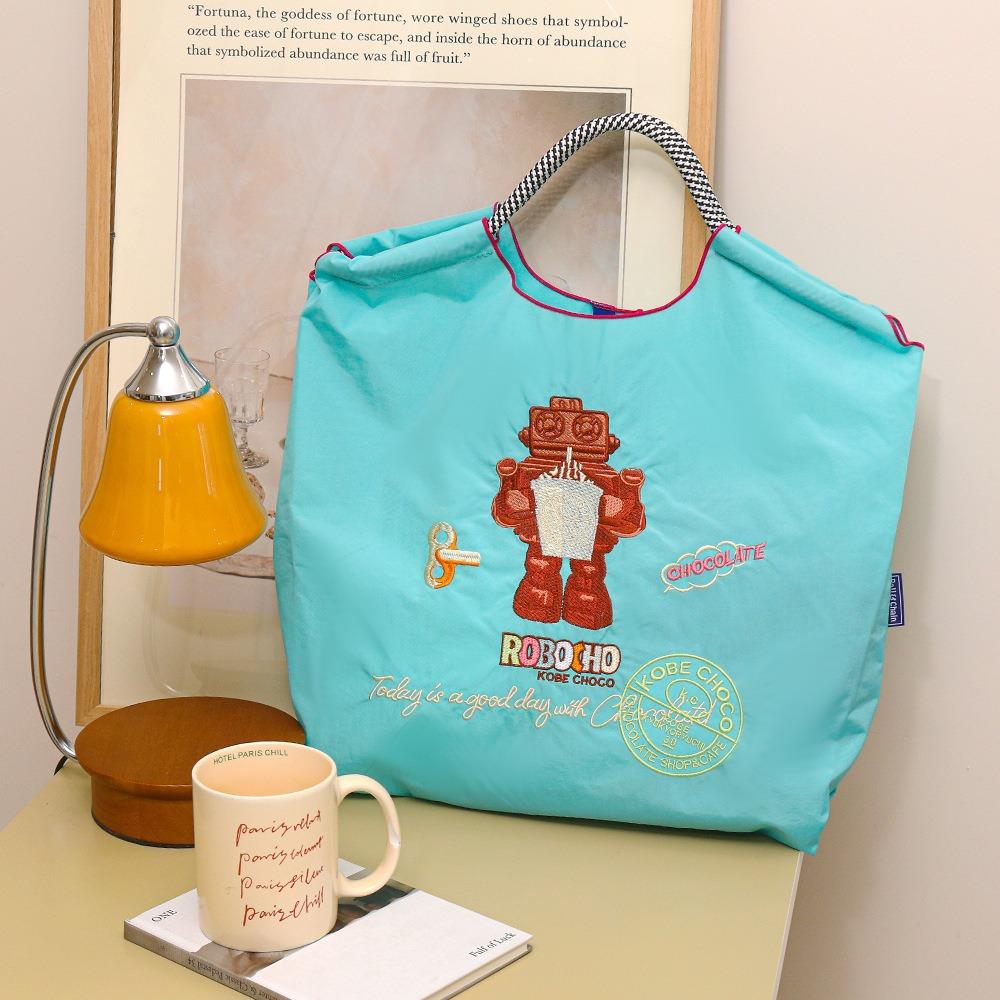 Embroidery Shopping Bag Women'S Fashion Niche Large Capacity Shoulder Bag Tide