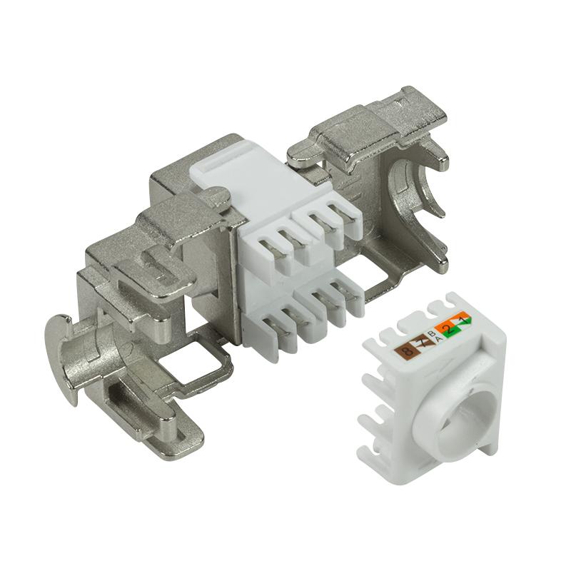 Keystone Jack Cat 6A STP, Toolless, 22-24 AWG, 17.2 mm, Logilink