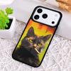 Ударопрочный чехол для телефона 'Курящий кот' для iPhone 17 Air 16e 15 11 12 14 13 Pro Max Чехол Coque
