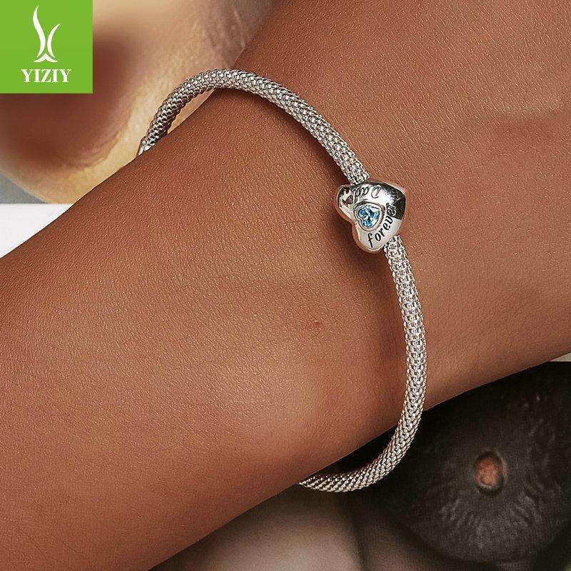 Любовь Семья Бижутерные Аксессуары, Теплая Семейная Дружба Бусины из Стерлингового Серебра 925 Пробы Рассыпные Бусины Bsc562