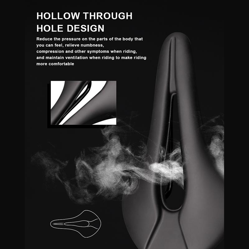 Велосипедное седло из искусственной кожи, мягкое, удобное, полое, сверхлегкое, ударопрочное, для горного велосипеда, подушка, аксессуары для велоспорта