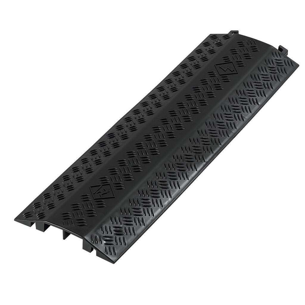 Drop Over Cable Cover, 7,938 kg/Axle Load Capacity, Heavy Duty Cable Hose Protector Ramp, Floor Cord Cover, for High Walking Traffic Areas, Indoor,