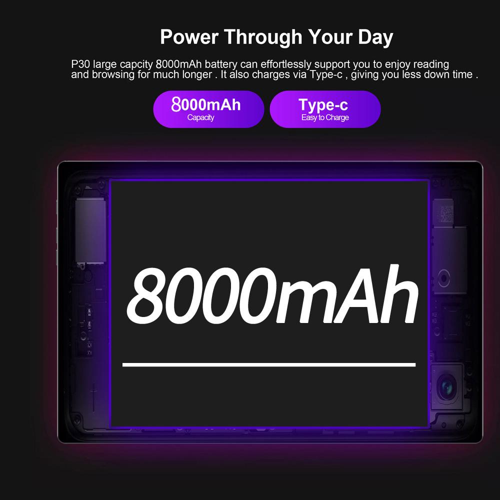 Планшет BDF P30 10,1 дюйма, 8 ГБ + 256 ГБ, Android12, планшетный ПК, компьютер