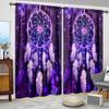 2pcs Dream Catcher Printed Curtain for Home Decor - Rod Pocket Window Treatment for Bedroom, Office, Kitchen and Living Room