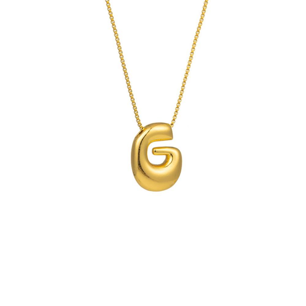 Alphabet Letter Pendant Necklace Gold Color A-Z Letter Clavicle Chain Delicate Women Choker  Women