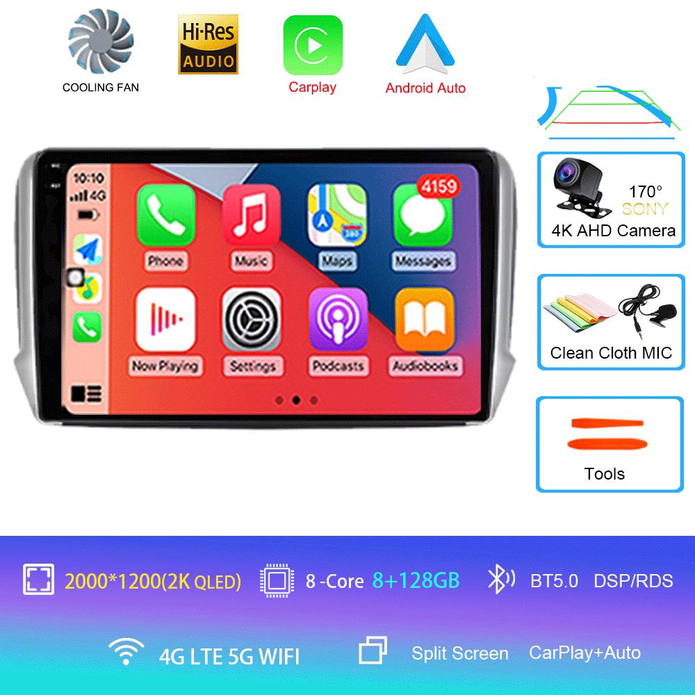 Android 14 для Peugeot 2008 208 серии 2012 2013 2014 2015 - 2018 Мультимедиа Стерео Автомобильный GPS Плеер Навигация Радио Видео Плеер