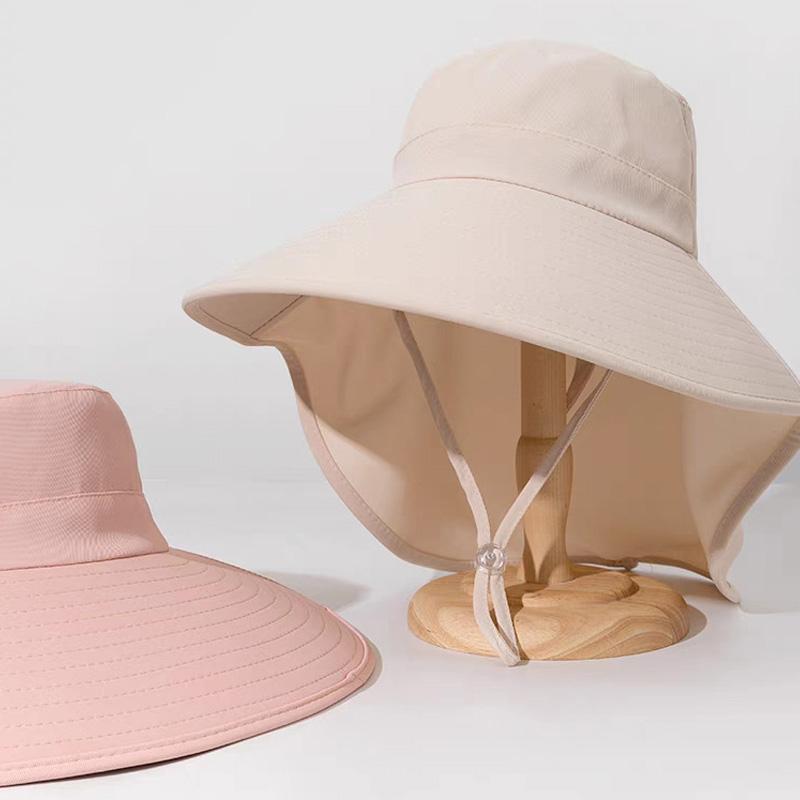 1 шт. Шаль с большими полями, дышащая шляпа, солнцезащитный козырек из полиэстера, ветрозащитная шляпа, защита от солнца, многоцветная