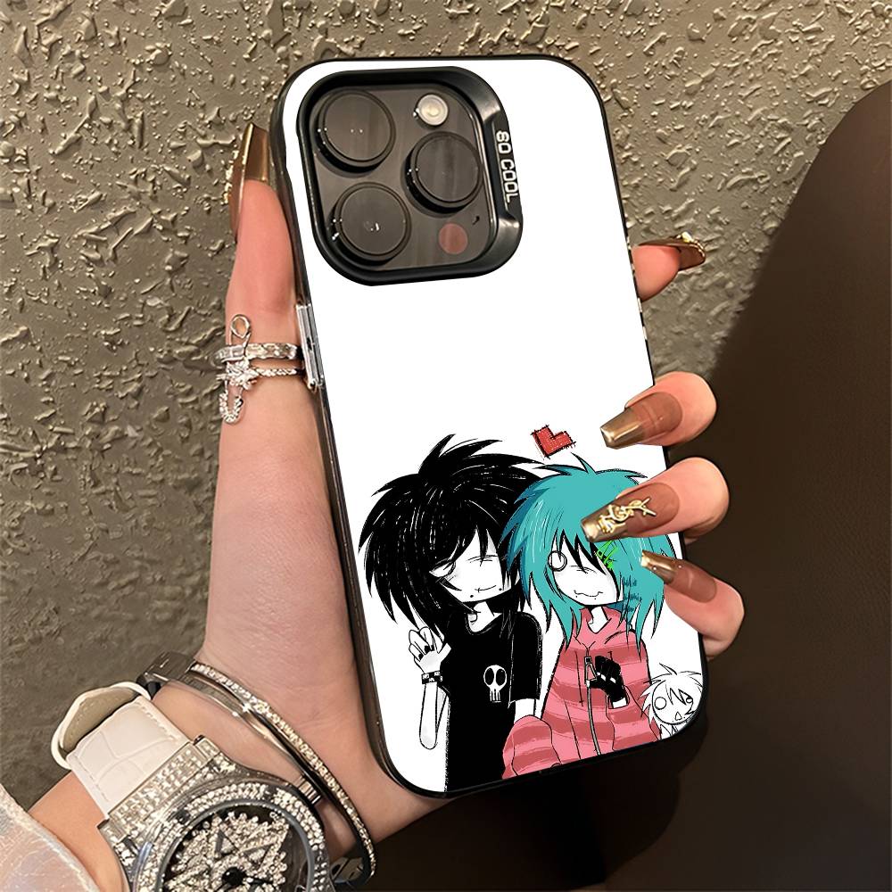 Я Люблю Эмо Парней Чехол Для Телефона Для iPhone 14,16,12,15,13,17,11,E,Pro,Max,Plus,Air,Mini Черный Мягкий Чехол