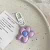 Korean Style Flower Keychain Mini Bloom Pendant Funny Resin Floral Keyring  Backpack Decor