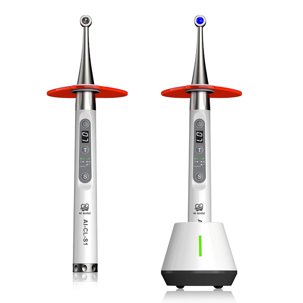 Dental Equipment AI-CL-S1 Cure Light 360 Degree Rotation Curing Lamp Wireless Cordless with 4 Super Light For Oral Treatment