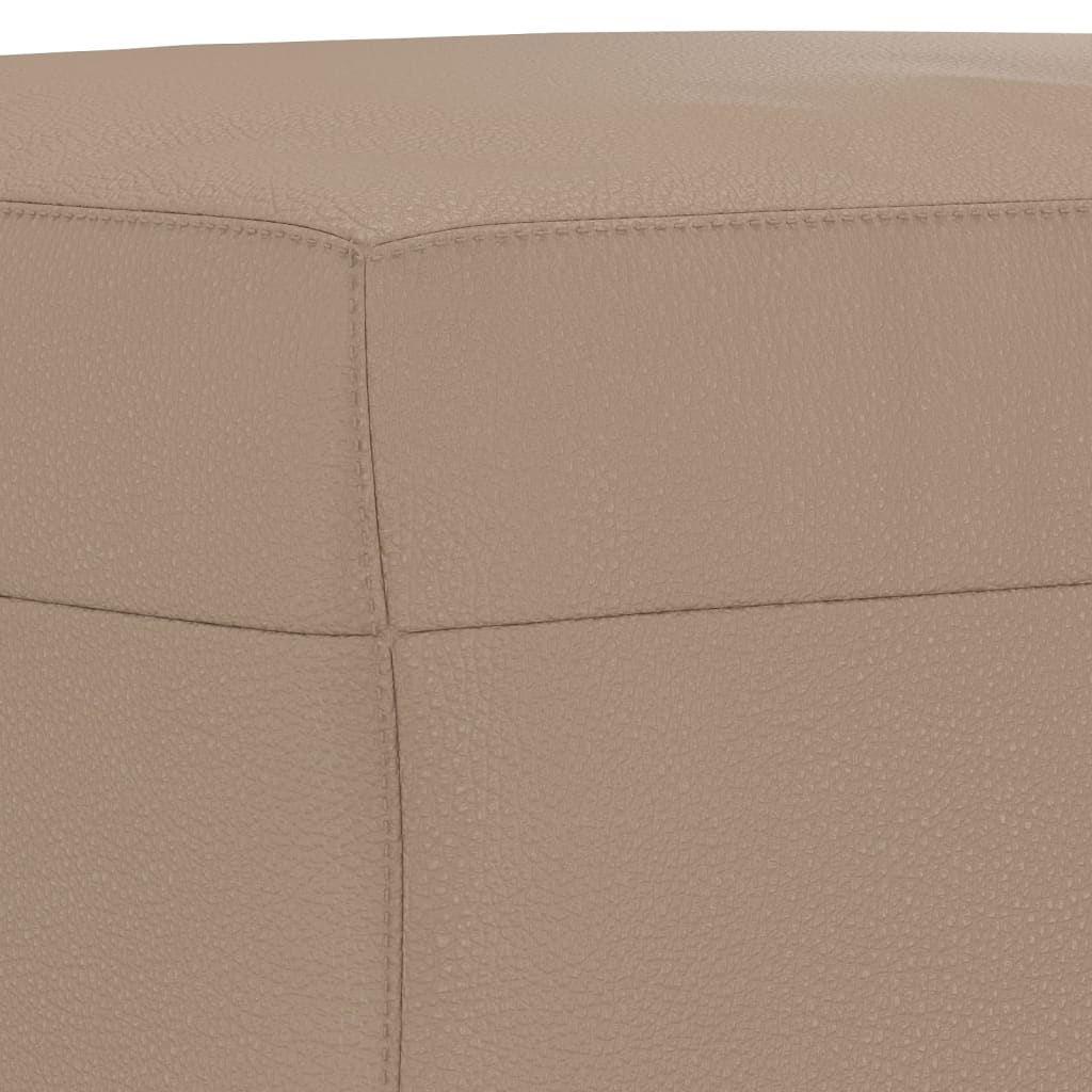 Bench in Cappuccino Brown 70 x 35 x 41 cm Faux Leather