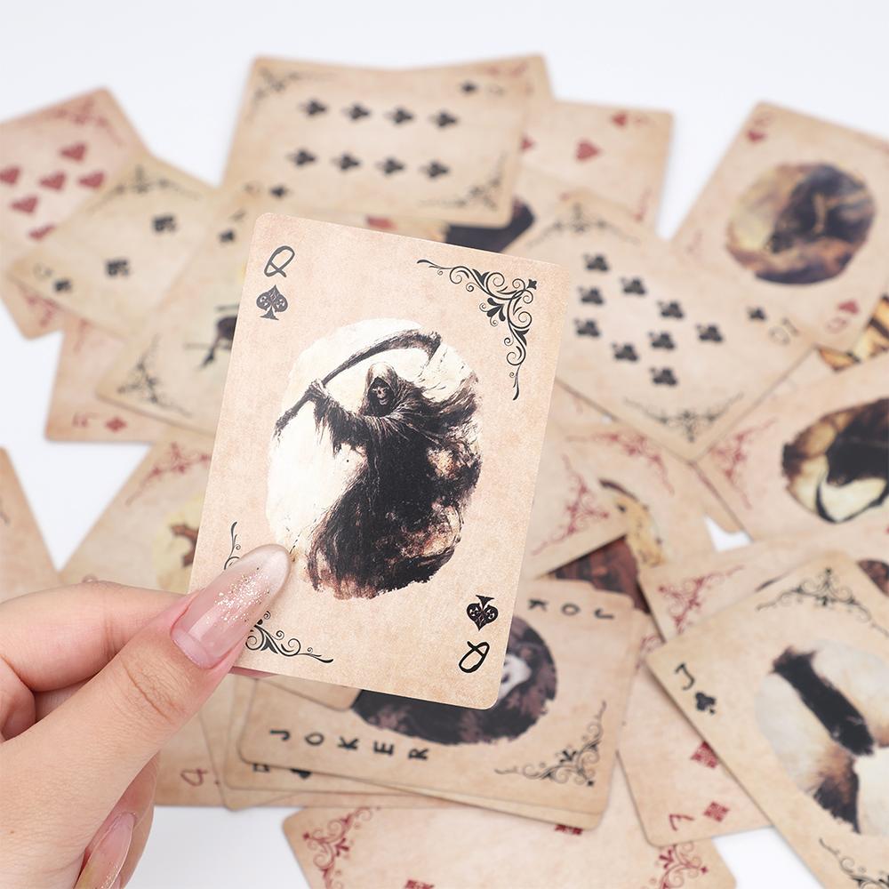 1/2 шт., ретро темные и загадочные игральные карты, изысканные ретро игральные карты, покер, игровые вечеринки, настольные игры