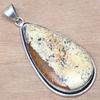 Кулон из Яшмы Пикассо, драгоценный камень, ручная работа, подарок для нее, серебряные украшения, 2,25"
