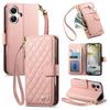 Чехол-книжка из кожи с ремешком на запястье для IPhone Air 17 Pro Max 16 Plus 15 14 13 12 Кошелек Слот для карт Ударопрочный Защитный чехол