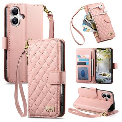Чехол-книжка из кожи с ремешком на запястье для IPhone Air 17 Pro Max 16 Plus 15 14 13 12 Кошелек Слот для карт Ударопрочный Защитный чехол