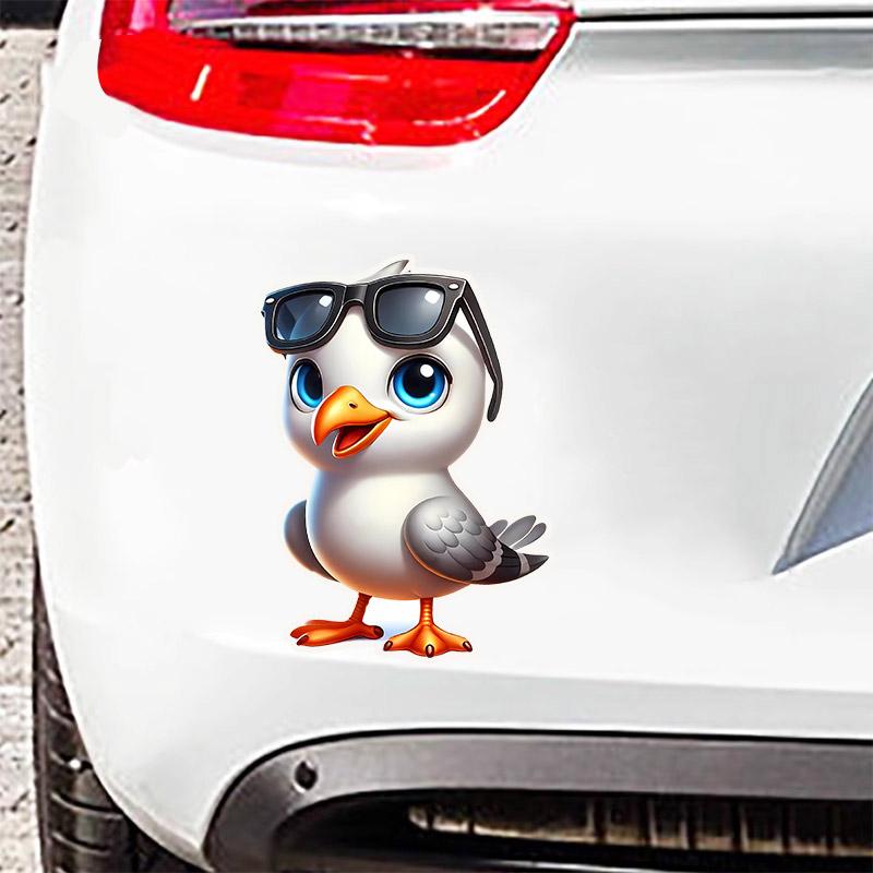 Cute Seagulls Vinyl Decals Waterproof Car Stickers for Laptop Motorcycle Bumper Truck Window Decoration HE58
