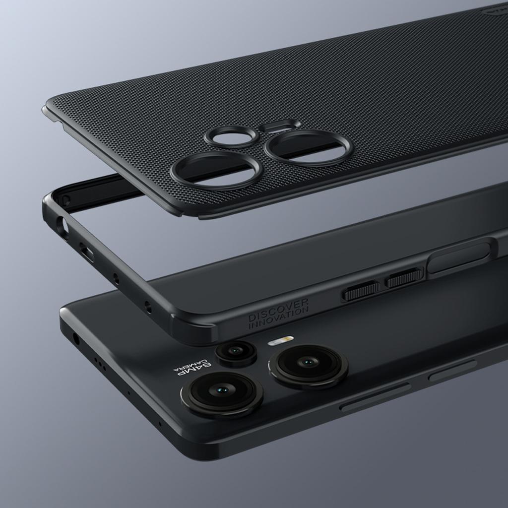 Чехол Nillkin Super Frosted Shield Pro Rugged для Xiaomi Redmi Note 12 Turbo/Poco F5 - черный