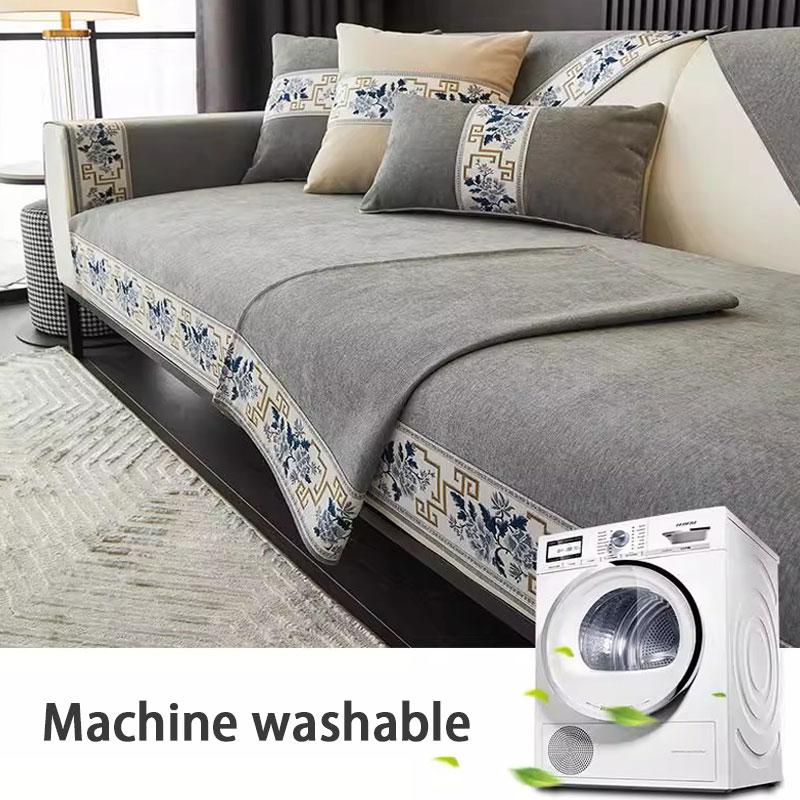 New Chinese Style Chenille Sofa Cover for All Seasons Living Room Decor Non-slip Sofa Seat Cushion Sofa Towel Couch Slipcover