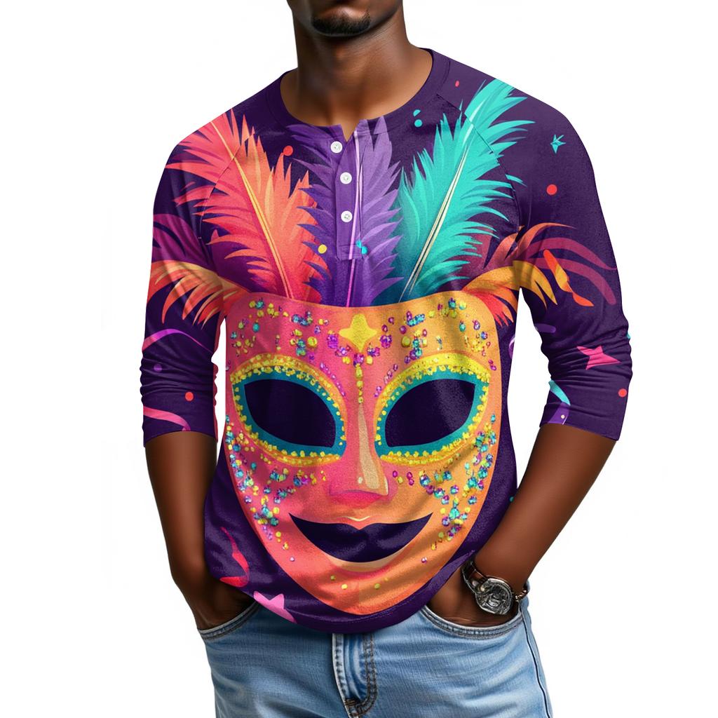 Мужской топ с рукавом реглан и рукавом три четверти