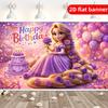 2D Flat 2D Flat - 2D Flat 2D Flat Banner Cartoon Princess Pattern Decorative Banner For Living Room/Bedroom/Room/Office/Gaming Holiday Decor