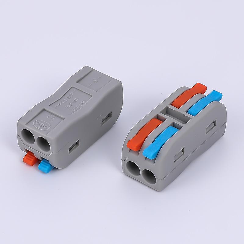 10 шт. Мини-два в двух выходах Быстрая проводка Мягкие и жесткие провода Электрик общего назначения Устанавливает соединитель провода Быстрый соединитель