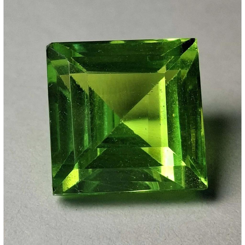 Princess Cut Natural Green Peridot 11-13 Ct Stunning Certified Loose Gemstone